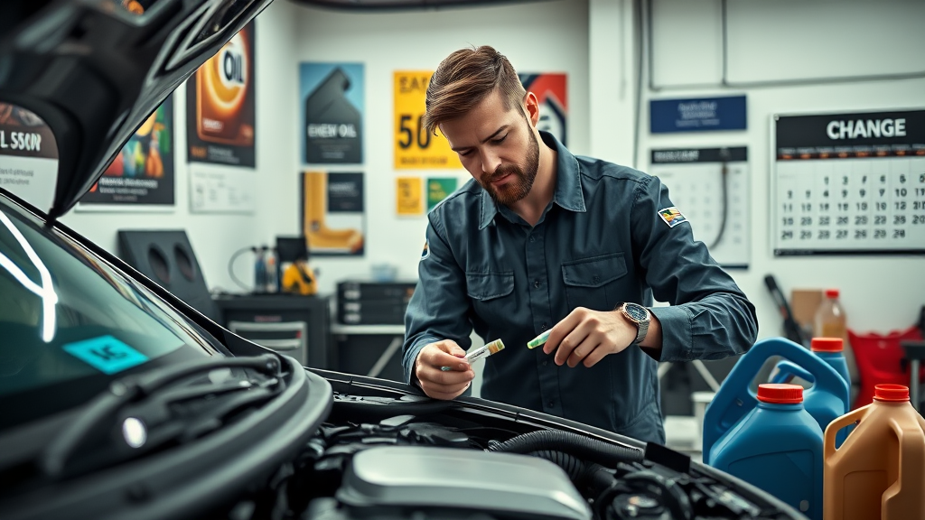 중고차 엔진오일 점검 및 교체 가이드