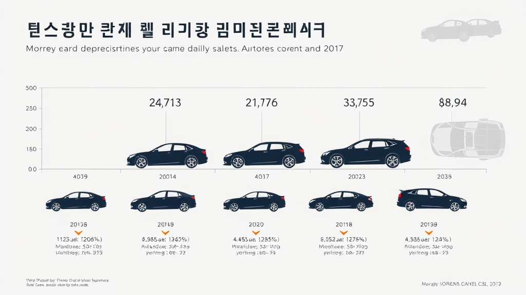 차량 연식별 시세와 감가상각 분석