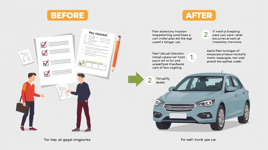 중고차 구입 전후 변화 체크리스트와 법적 절차
