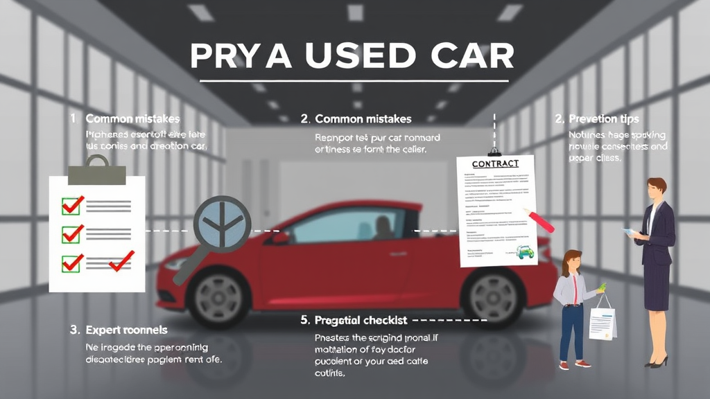 중고차 계약에서 흔히 발생하는 실수와 그 예방 및 대처 방법