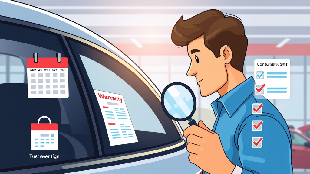중고차 보증기간 확인과 정책 이해하기