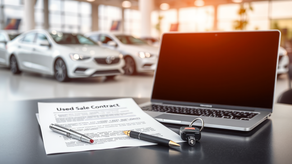 중고차 매매 계약서 작성 및 필수 항목 가이드