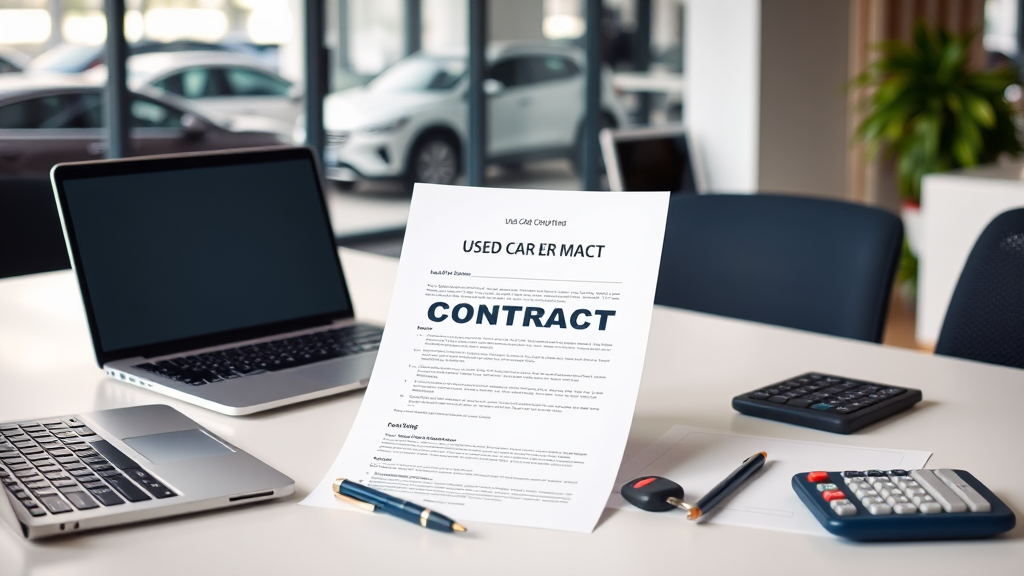 중고차 매매 계약서 작성 및 법적 효력 이해하기