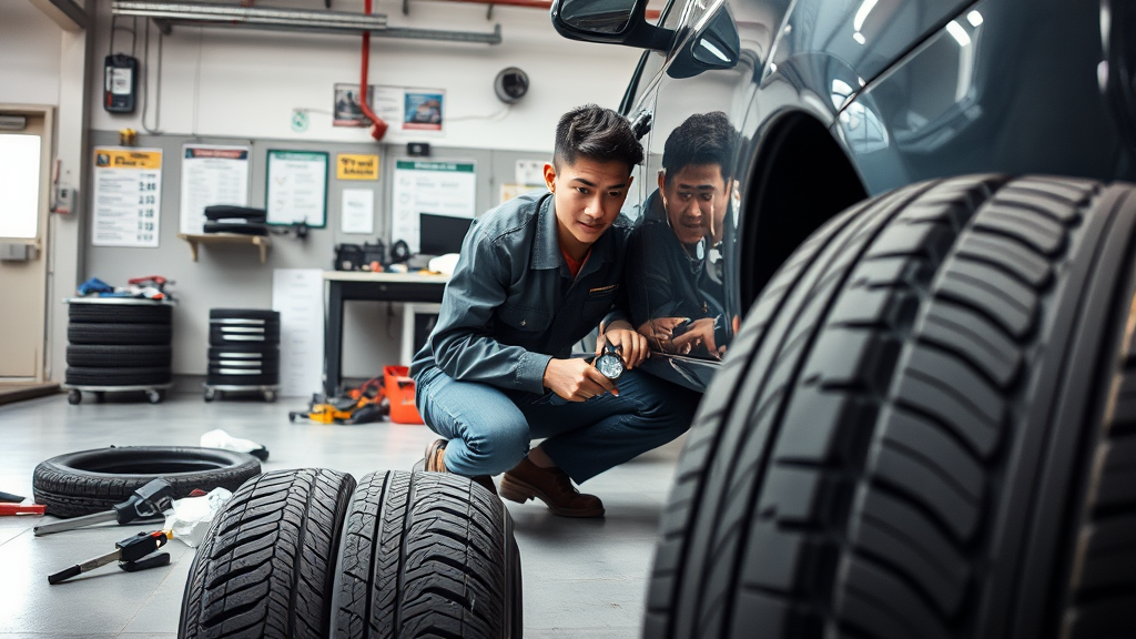 중고차 구매 시 필수! 타이어 마모 확인법