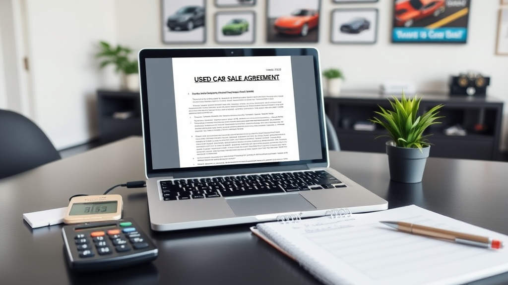 중고차 매매 계약서 작성과 유의사항