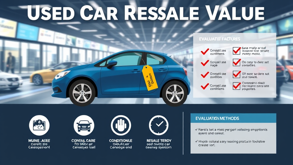 중고차 리셀가치 분석 평가 방법과 이해