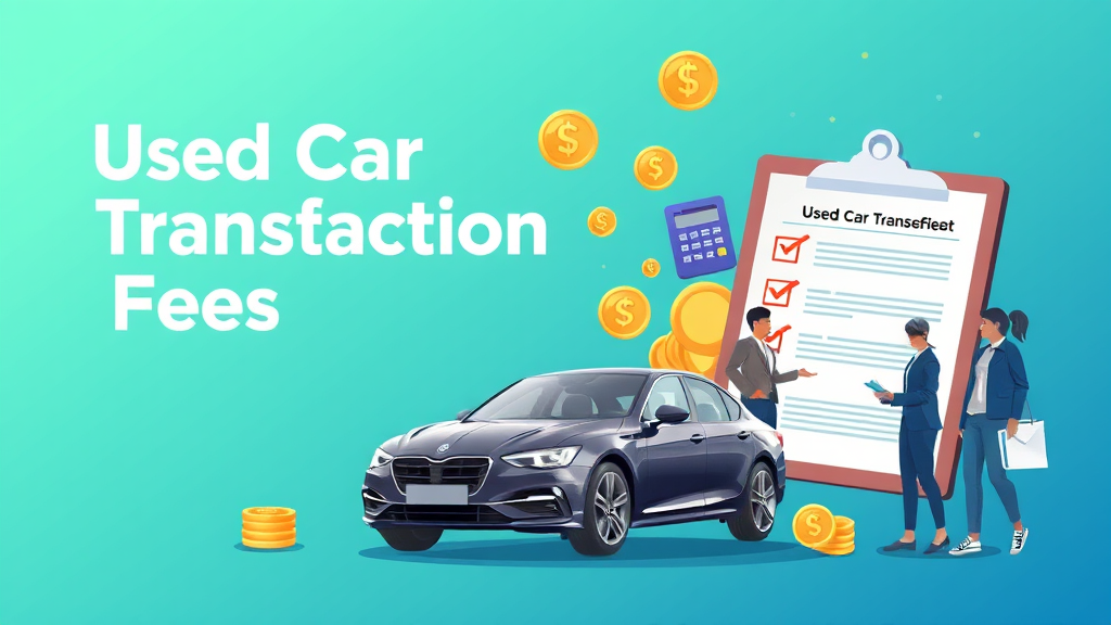 중고차 거래 수수료 완벽 가이드