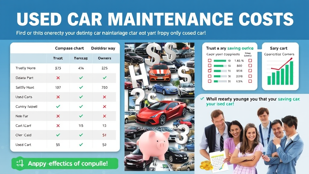 중고차 유지비 후기 비용 비교와 절약 방법