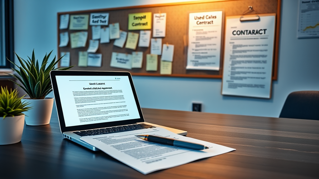 중고차 매매 계약서 작성과 주의사항 안내