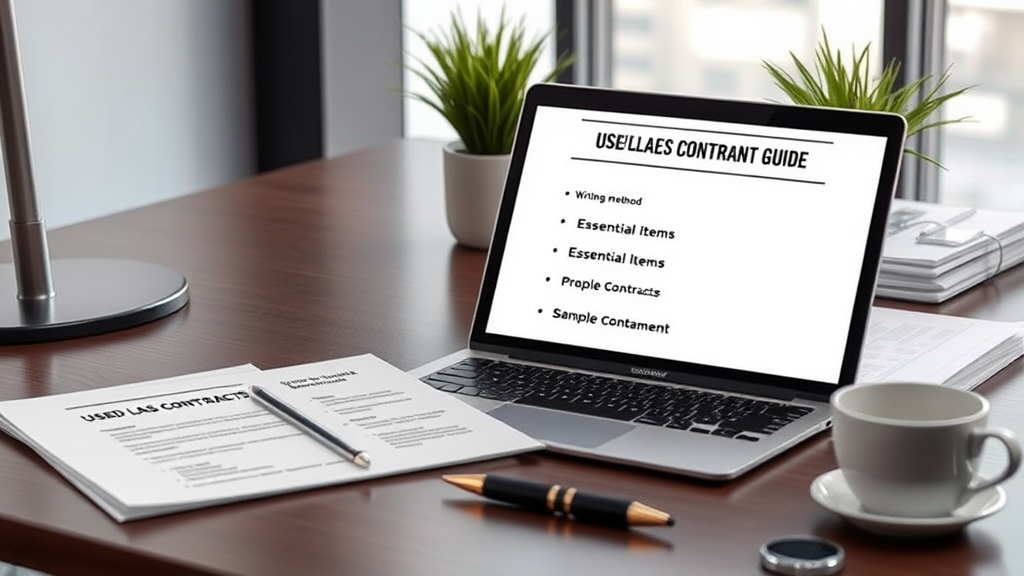 중고차 매매 계약서 작성 가이드