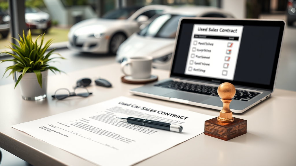 중고차 매매 계약서 작성 및 인증 가이드