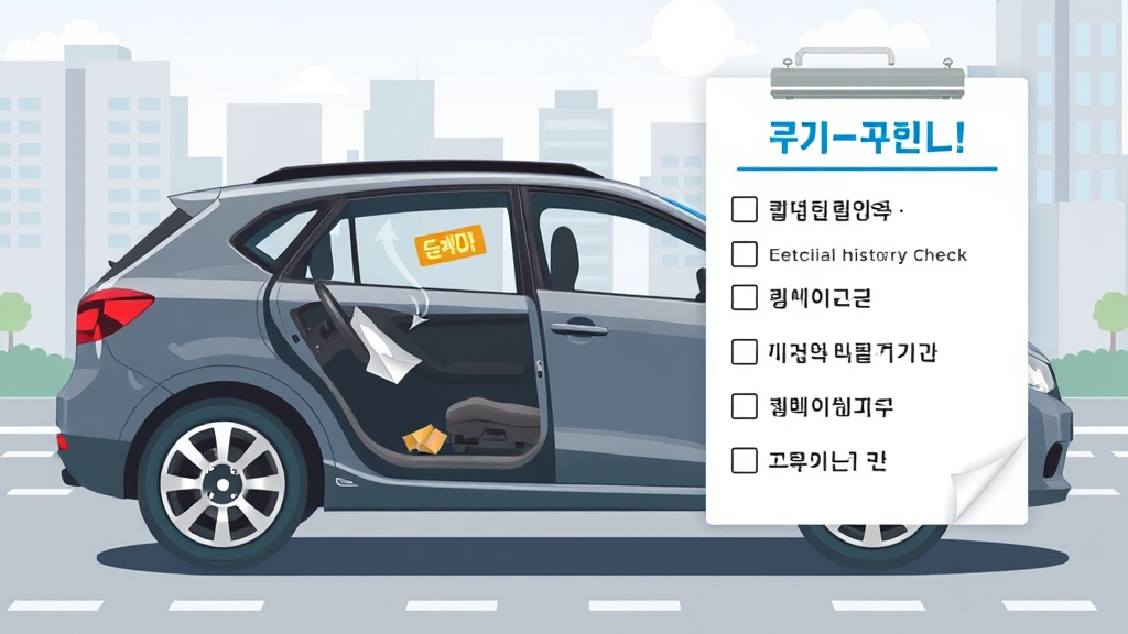 사고차 구별하는 법 식별 및 확인 체크리스트