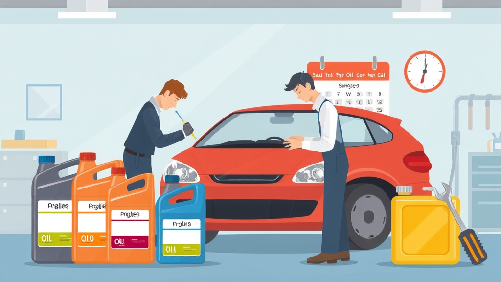 중고차 엔진오일 점검 및 교환 가이드