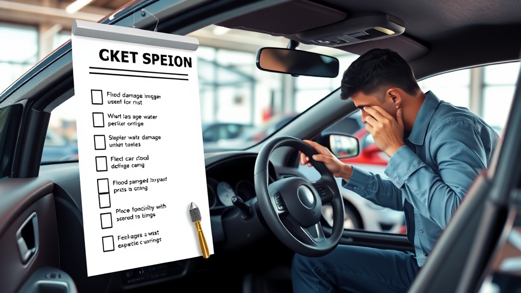 중고차 구매 시 침수차 구별법 및 확인 방법